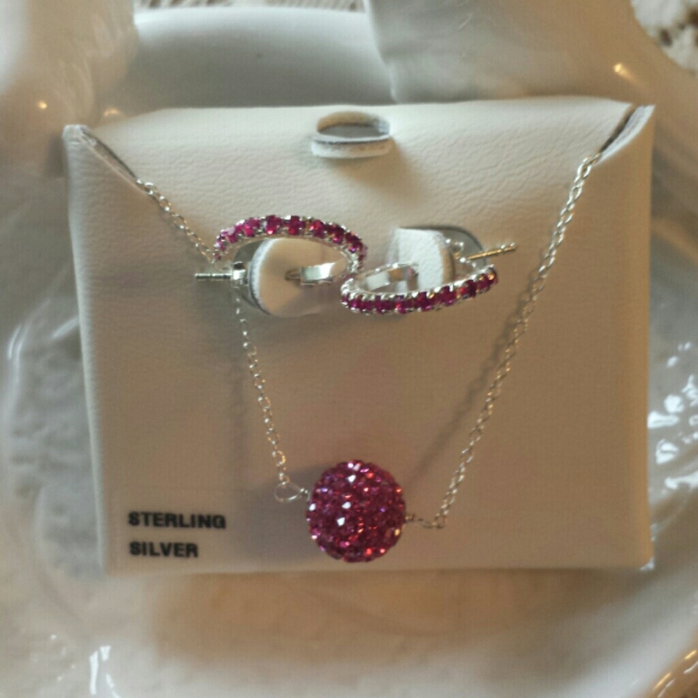Sterling Silver Set.